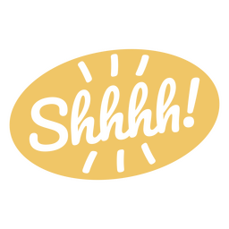 Letras de sinal de silêncio Desenho PNG