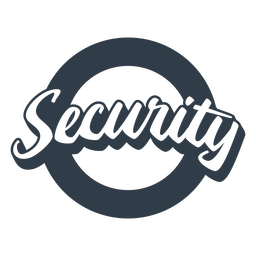 Security lettering PNG Design
