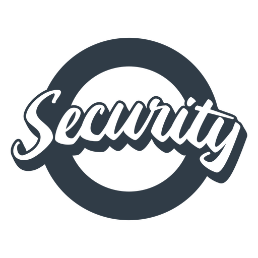 Security lettering PNG Design