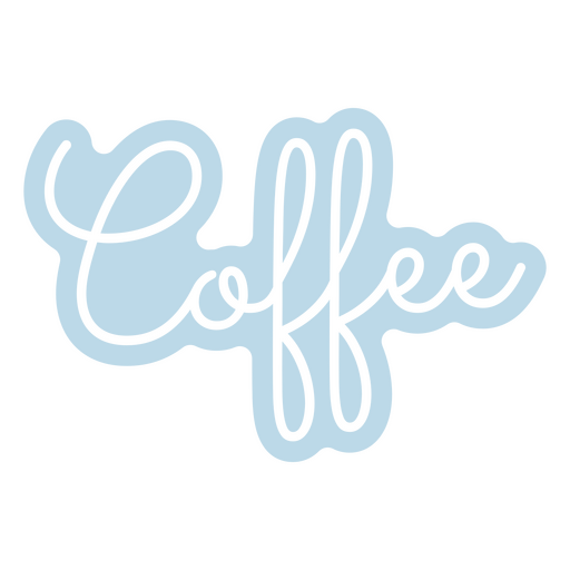 Coffee word lettering PNG Design