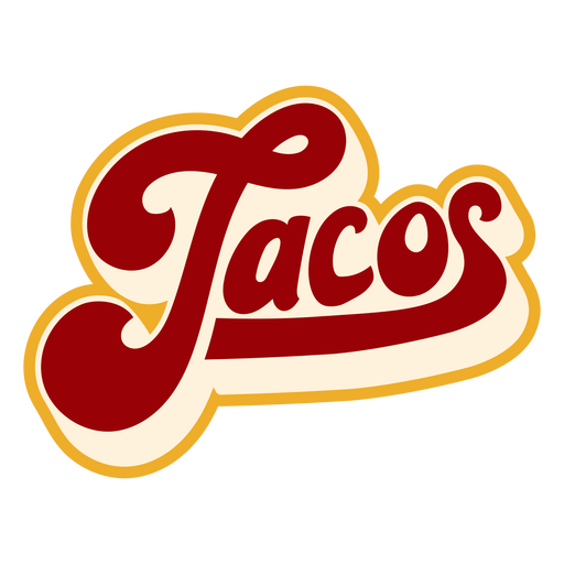 Letras de tacos Diseño PNG