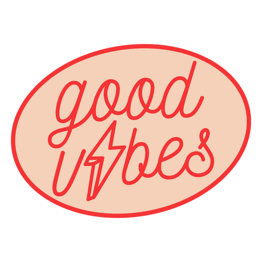 Schreibschrift ?Good Vibes?. PNG-Design