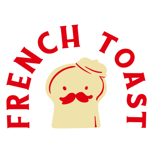 Insignia de cita de juego de palabras de tostadas francesas Diseño PNG