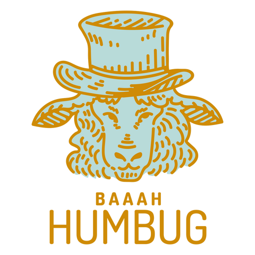 Insignia de cita de juego de palabras de humbug Diseño PNG