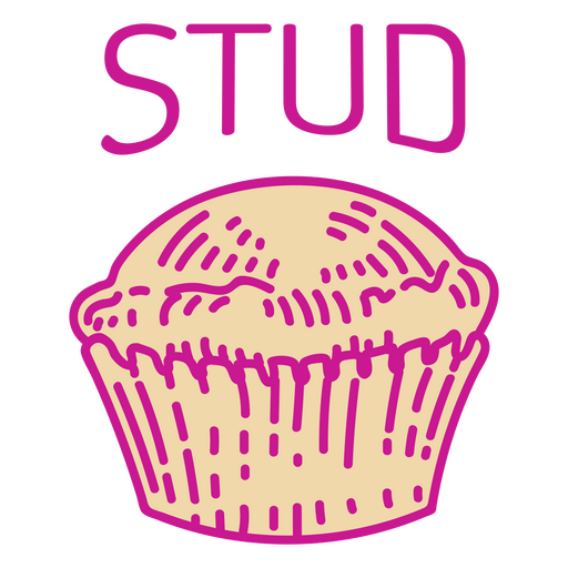 Stud muffin food PNG Design