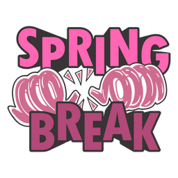 Spring Break-Wortspiel-Zitat-Abzeichen PNG-Design