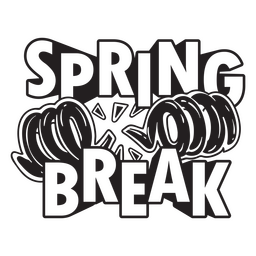 Spring Break lustiges Zitat-Abzeichen PNG-Design