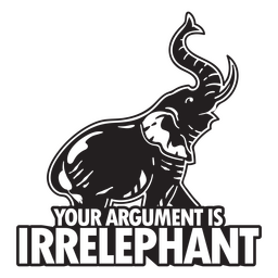 Irrelefant-Abzeichen PNG-Design