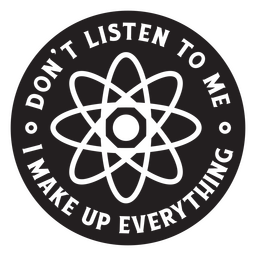 Chemistry funny quote badge PNG Design