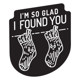 Lustiges Zitatabzeichen der Socken PNG-Design
