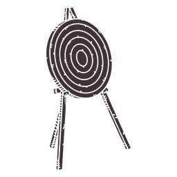Alvo de olho de boi de tiro com arco Desenho PNG