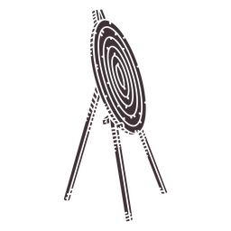 Stehendes Ziel für Bogenschießen PNG-Design