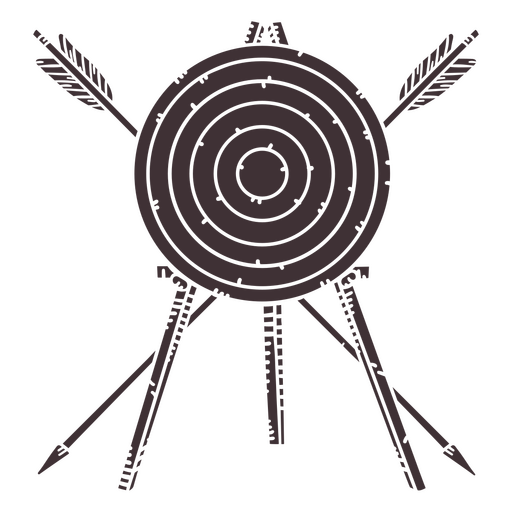 Bullseye archery target  PNG Design