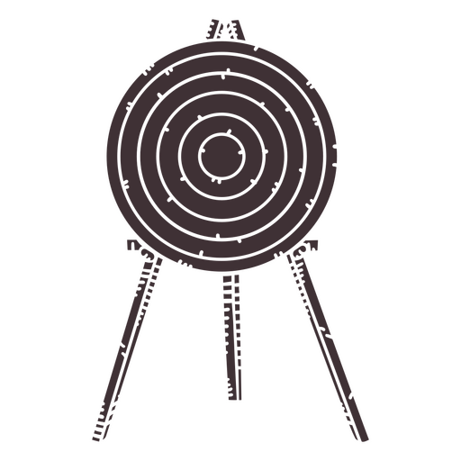 Archery arrow target bullseye PNG Design