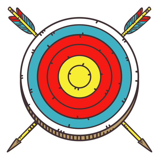 Bull's eye target PNG Design