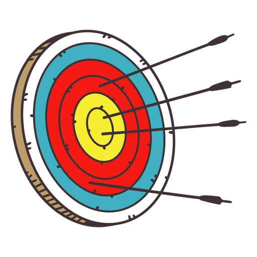 Bullseye arrow target  PNG Design