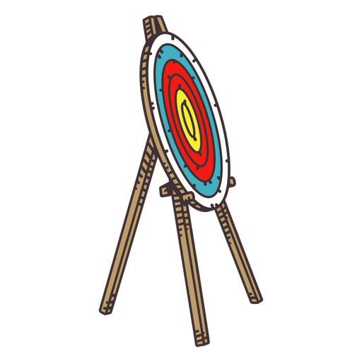 Archery bull's eye PNG Design