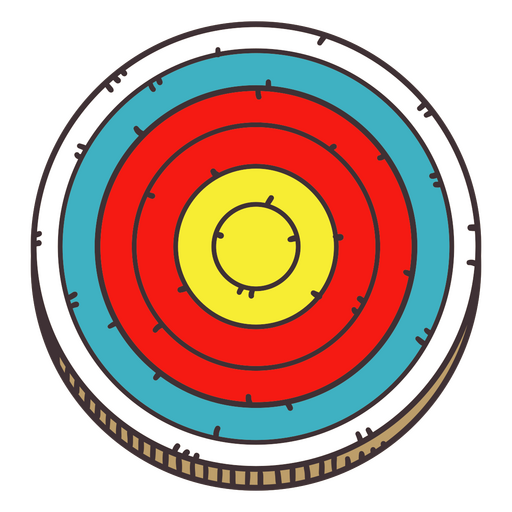 Bullseye für Bogenschießen PNG-Design