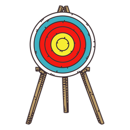 Archery target sport PNG Design Transparent PNG
