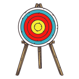 Deporte de tiro con arco Diseño PNG