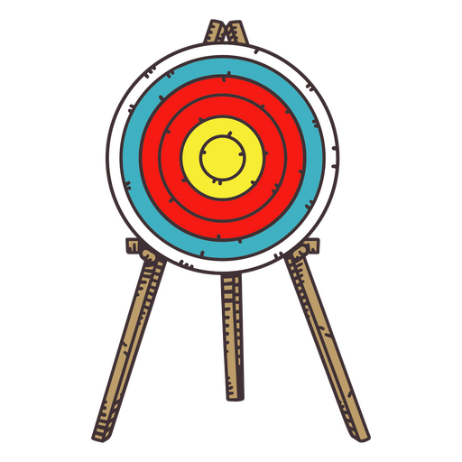 Archery target sport PNG Design