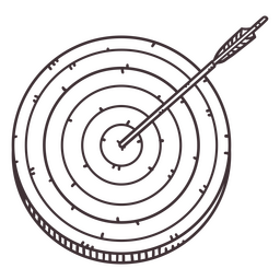 Pfeil-Bulls-Eye-Bogenschießen PNG-Design