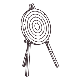 Tiro con arco deportivo Diseño PNG