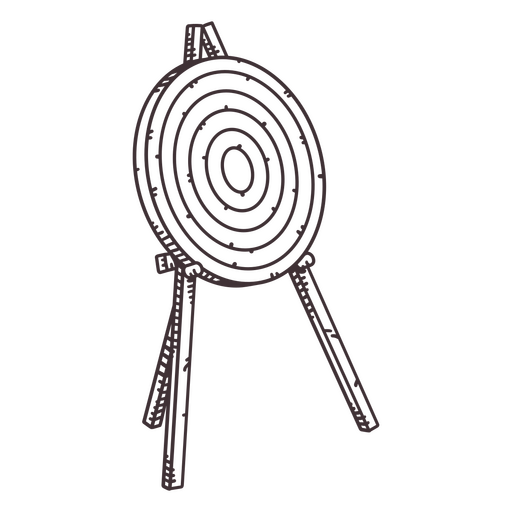 Sportliches Bullseye-Bogenschießen PNG-Design