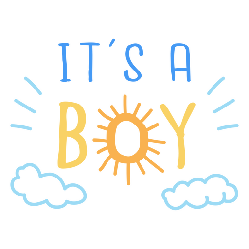 It's a boy lettering quote