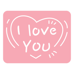 Ich liebe dich Zitat Herz PNG-Design