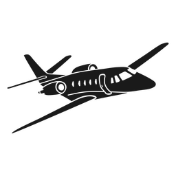 Detailed Jet Silhouette PNG Design Transparent PNG