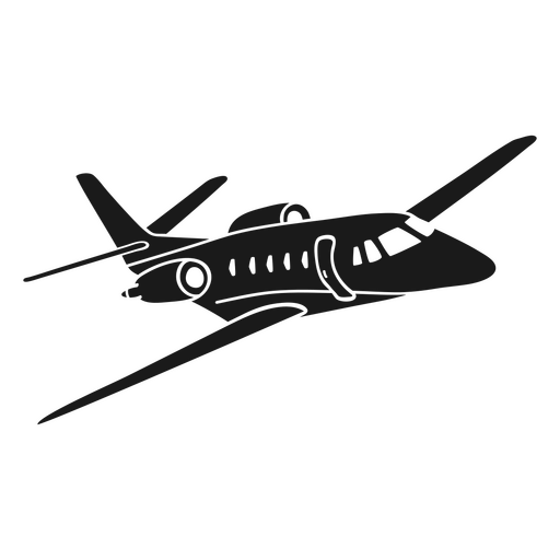 Detaillierte Jet-Silhouette PNG-Design