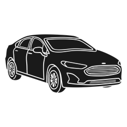 Detailed Car Silhouette PNG Design Transparent PNG