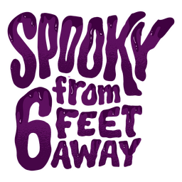 Halloween lettering spooky quote
