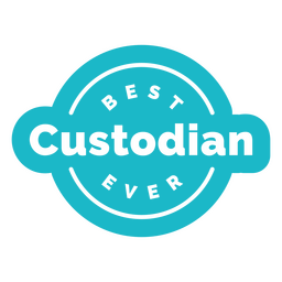 Distintivo de cotação de melhor custodiante de todos os tempos Desenho PNG
