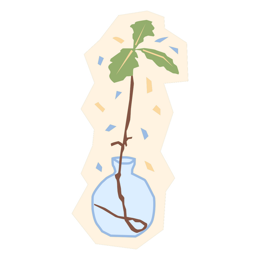 Hydroponische Flachpflanze PNG-Design