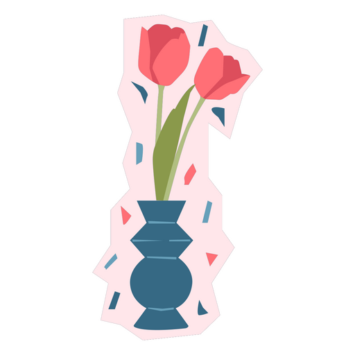 tulipanes en un tarro