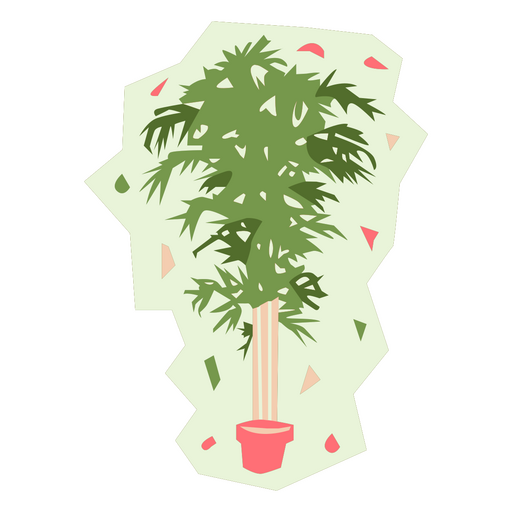 Planta botânica plana Desenho PNG