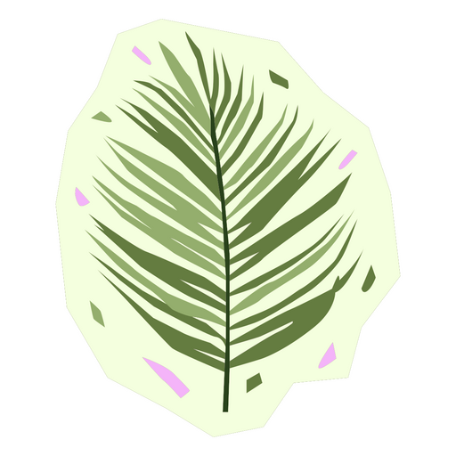 Hard fern flat PNG Design