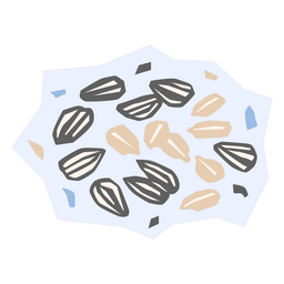 Seeds flat botanical PNG Design