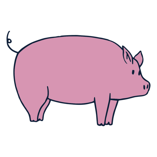 Animal de natureza de fazenda de porcos Desenho PNG
