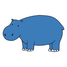 Hipopótamo zoológico naturaleza animal Diseño PNG