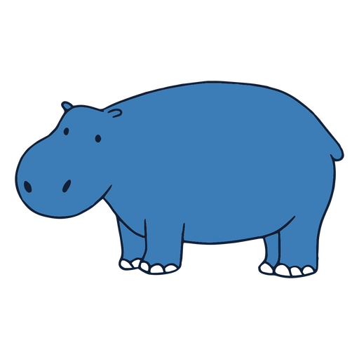 Hippo zoo nature animal PNG Design