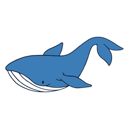 Blue whale sea animals  PNG Design Transparent PNG