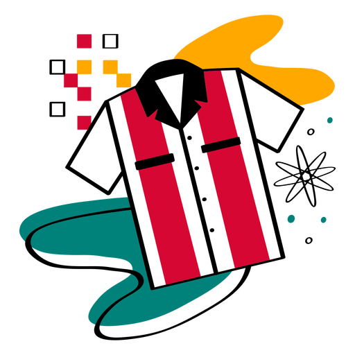 Design retrô de camiseta de boliche Desenho PNG