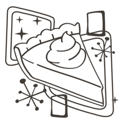 Leckerbissen für Kürbiskuchen PNG-Design