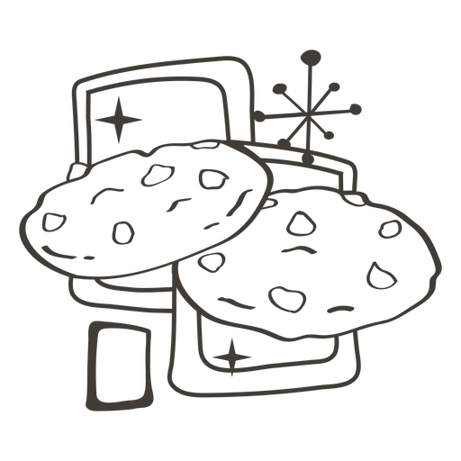 Biscoitos guloseimas de acidente vascular cerebral Desenho PNG