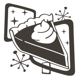 Delícias de comida de acidente vascular cerebral recheadas de torta de abóbora Desenho PNG