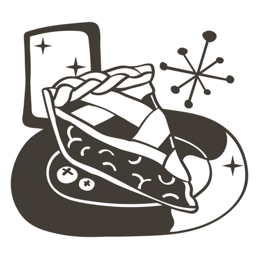 Mit Kirschkuchen gefüllte Schlaganfall-Leckereien PNG-Design