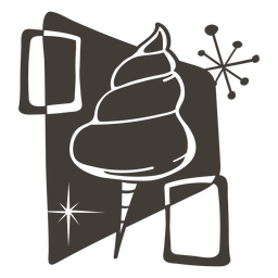 Mit Zuckerwatte gefüllte Streicheleinheiten PNG-Design